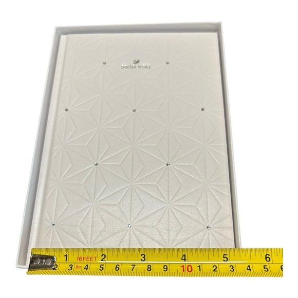 Swarovski Facets White Crystal Notebook Journal Diary w/ Gift Box - Picture 1 of 7